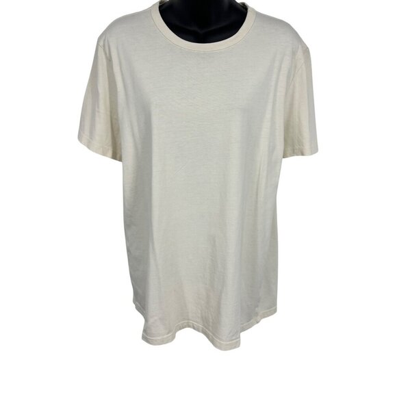 Taylor Stitch Mens Off-White Crew Neck T-Shirt Size 40 100% Cotton Casual Style - Picture 1 of 9